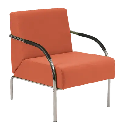 SPA 1 chrom, látka SUE S 1447 - látka lososová